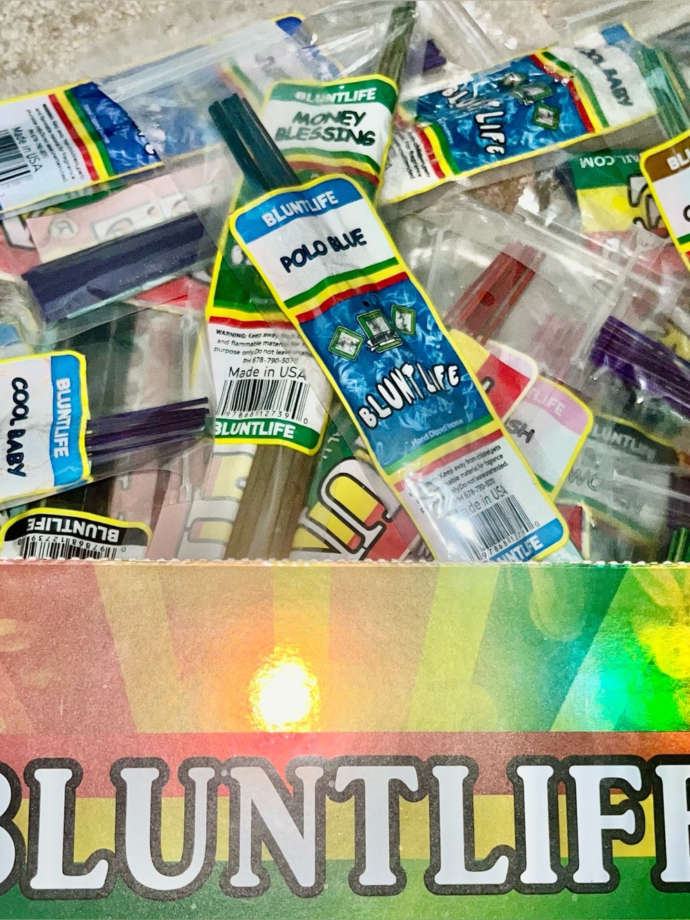 BluntLife Jumbo XL 19" Incense Sticks 3-Pack Bundle (75 Total)